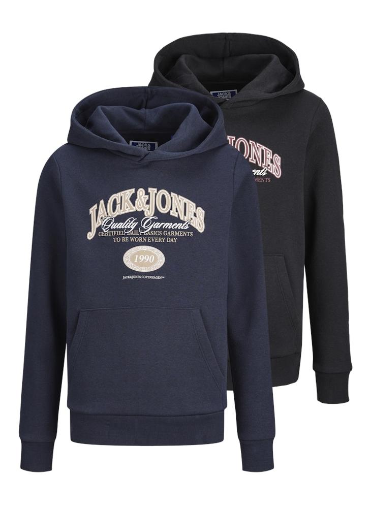 Jack & Jones Junior Youth 2 Pack Of Graphic Pullover Hoodie - Image 1