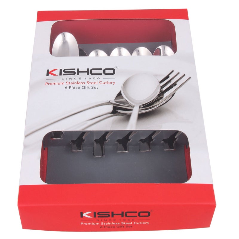 Kishco Nova Stainless Steel Coffee Spoon Pack 6 - Image 2