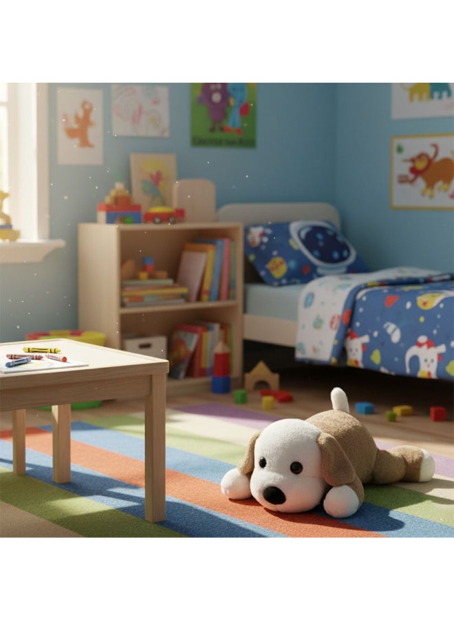 DANUBE HOME 45cm Brown & White Puppy Plush Toy – Soft Stuffed Dog for Boys & Girls | Cute Cuddly Puppy Toy, Ideal for Gift, Nursery or Playtime - Image 2