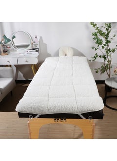 Oudain 2 Sets Quilted Fleece Massage Table Pad Set, Natural, Soft, 76 X 34 Inch Spa Massage Table Pad, Includes Pad And Face Rest Cover Professional Thick For Massage Tables Spa, Beauty Salon  - Image 2