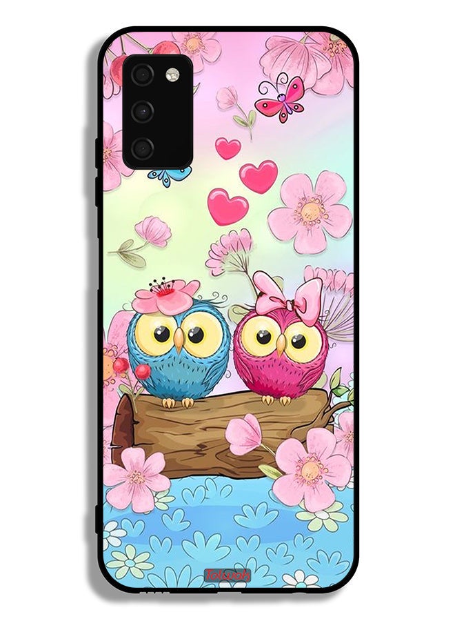 Tolwak Samsung Galaxy A03s Protective Case Cover Cute Owls Art - Image 1