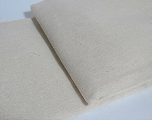 LOVOUS Nature Linen Needlework Fabric, Plain Solid Colour Linen Cloth Hemp Jute Fabric Table Cloth Garments Crafts Accessories, 20 by 62-Inch (Color 1) - Image 2