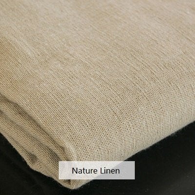 LOVOUS Nature Linen Needlework Fabric, Plain Solid Colour Linen Cloth Hemp Jute Fabric Table Cloth Garments Crafts Accessories, 20 by 62-Inch (Color 1) - Image 3