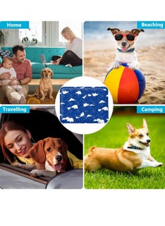 SINCHER SINCHER Summer Cooling Mat & Sleeping Pad Pet cooling mat- Cat Dog Cooling Mat,RReversible Cold Gel Cooling Pads Safe Physical Cooling Dog Kennel,Sofa,Floor Washable Summer Pet Pads (60*90CM Nav Blue)  - Image 2