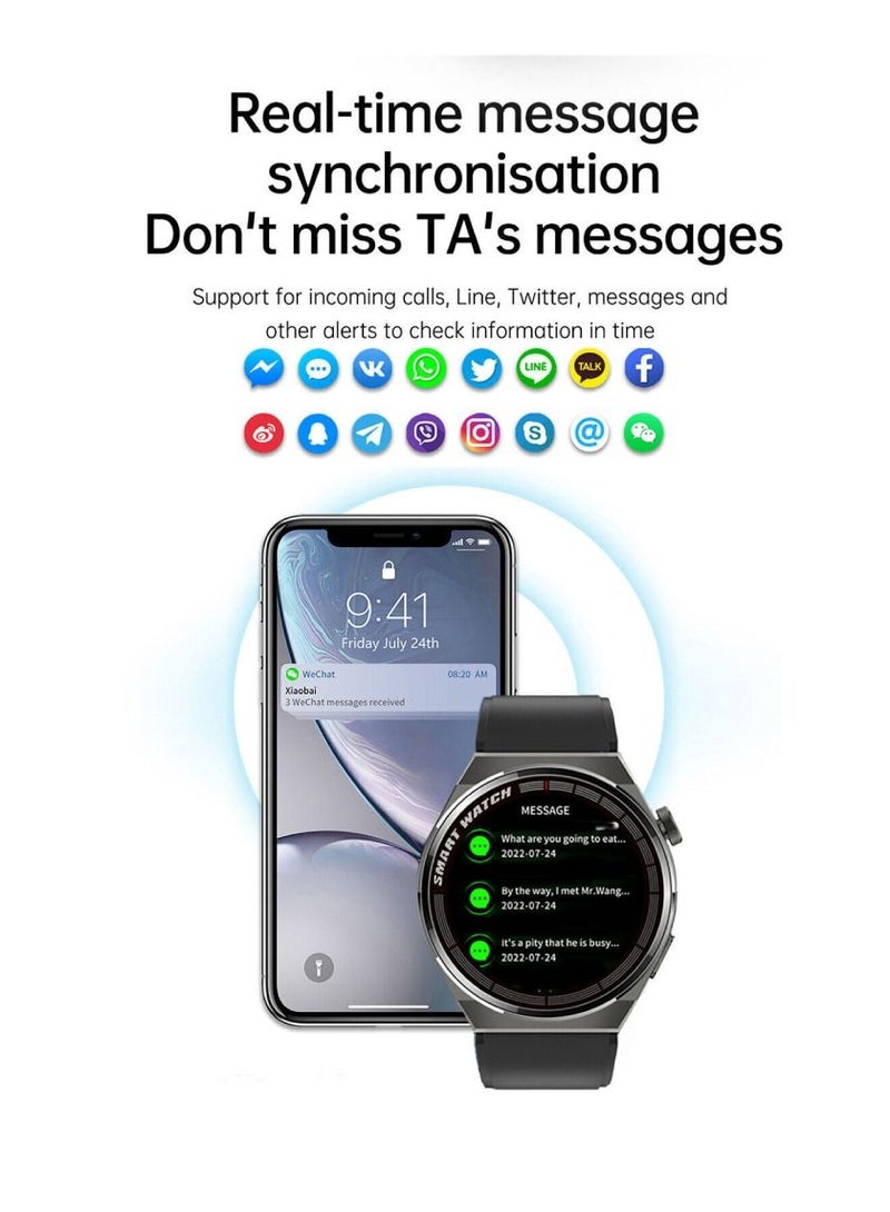Zoom Plus Bluetooth Call Sports Fitness Tracker Heart Rate Monitor IP67 Waterproof Smartwatch For IOS Android Black - Image 5