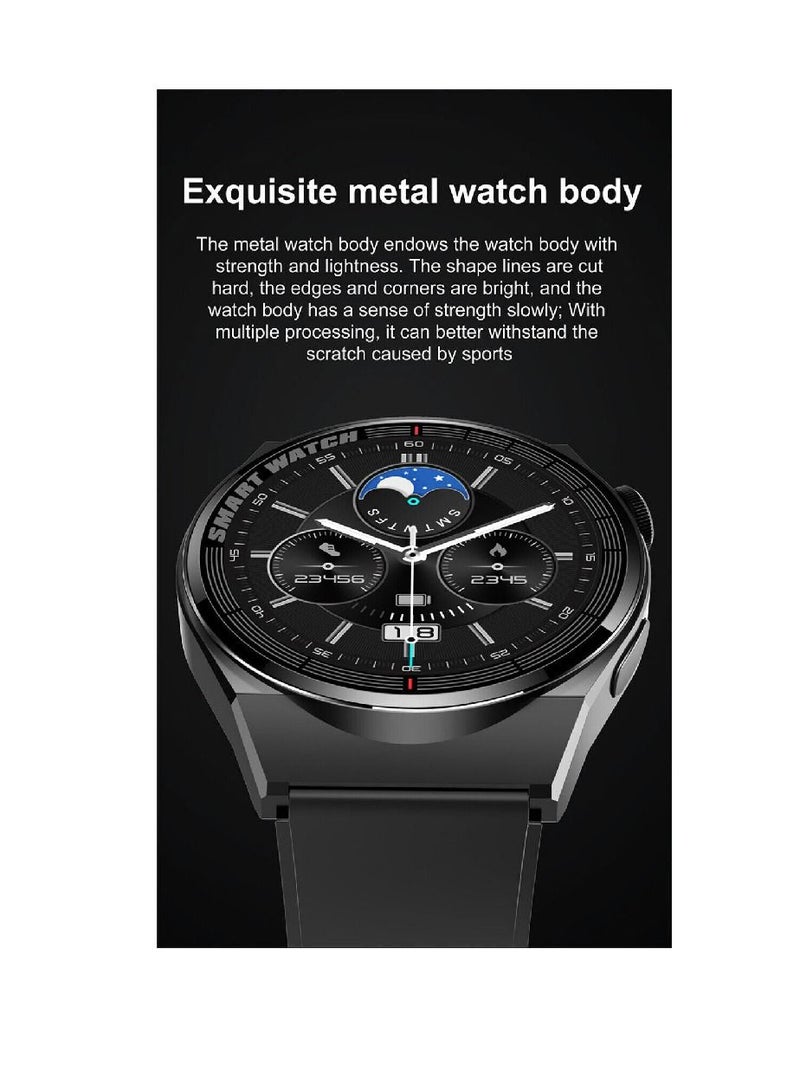 Zoom Plus Bluetooth Call Sports Fitness Tracker Heart Rate Monitor IP67 Waterproof Smartwatch For IOS Android Black - Image 3