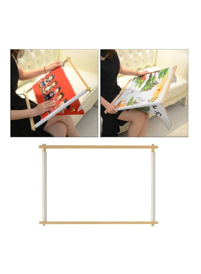 Wood Tapestry Scroll Embroidery Clip Frame Sewing Hoop for Embroidery,Quilting,Needlepoint,Silk-Painting,Cross Stitch - Image 1