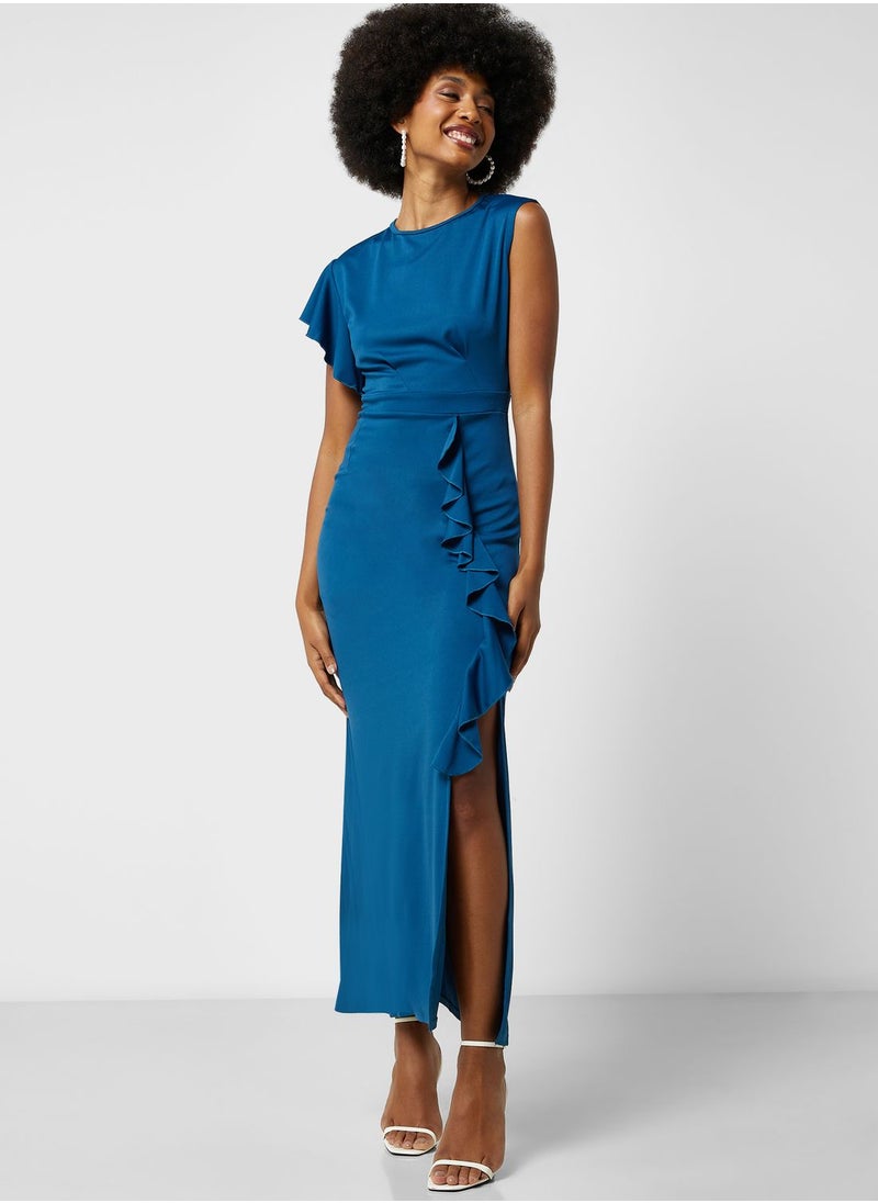 Ella Limited Edition - Ruffle Slit Dress - Image 1