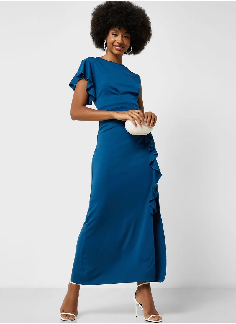 Ella Limited Edition Ruffle Slit Dress