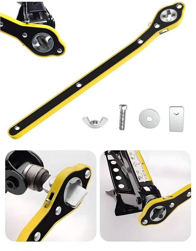 Labor Saving Wrench Auto Jack Ratchet Wrench Car Jack and Lug Wrench Handle Scissor Jack Garage Tire Wheel Lug Wrench for Car,Car Repair Tool - Image 1