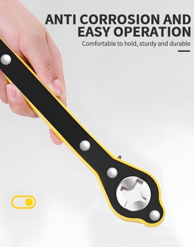 Labor Saving Wrench Auto Jack Ratchet Wrench Car Jack and Lug Wrench Handle Scissor Jack Garage Tire Wheel Lug Wrench for Car,Car Repair Tool - Image 2