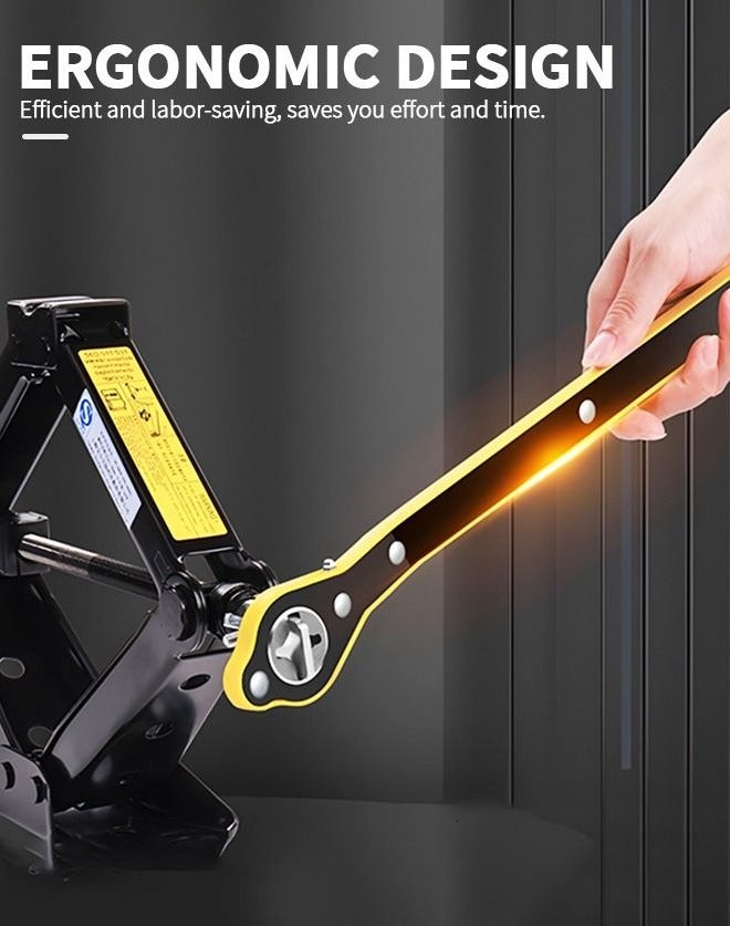 Labor Saving Wrench Auto Jack Ratchet Wrench Car Jack and Lug Wrench Handle Scissor Jack Garage Tire Wheel Lug Wrench for Car,Car Repair Tool - Image 3