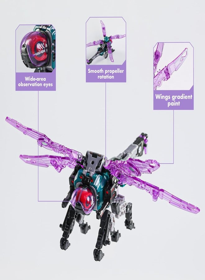 52TOYS BEASTBOX BB-62 أوني توبتي ألعاب التحول، شخصية عمل، ألعاب تحويل إلى ميكا ومكعب، هدية مثالية لحفلات عيد الميلاد للمراهقين والبالغين، مستوحاة من اليعسوب - Image 4