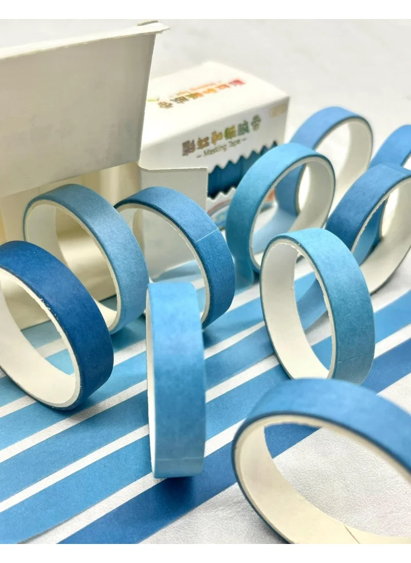 Kağıt Gemi Dükkan Paper Ship Shop Soft Blue Tones 6-Piece Washi Tape Set / Washi Tape / Bullet Journal / Scrapbook