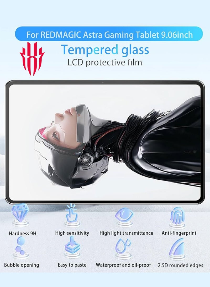 REDMAGIC Astra Gaming Tablet / Tablet 3 Pro Screen Protector Pro Tempered Glass Film, Anti-Scratch, Easy Installation,9H Hardness Tablet 3 Pro – Compatible with Astra Tablet 9.06 Inch 2025 - Image 2
