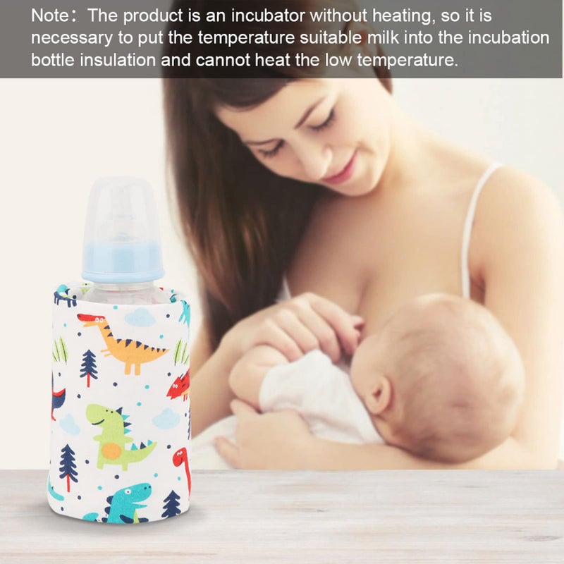 GOTOTOP Portable Milk Warmer Bottle Case with USB Charging Port for Baby Care (Dinosaur) - Image 2