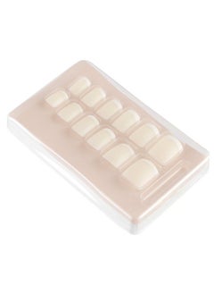 Beauté Secrets French Nail Tips Design 24 Pieces Full Cover Fake Nail Tips Acrylic Short False Nails With Designs For Women  - Image 1