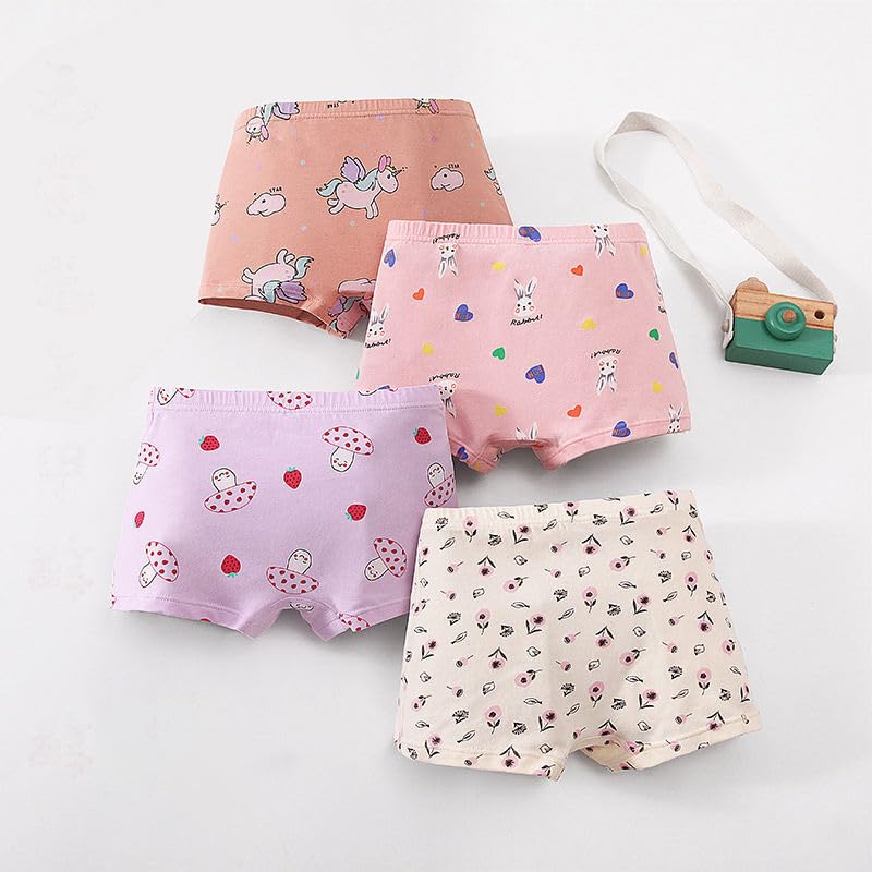 Closecret Soft Cotton Girls' Panties Boyshort Little Girls' Underwear Toddler Undies (Multicolor) 6-7 yr,S1 - Image 4