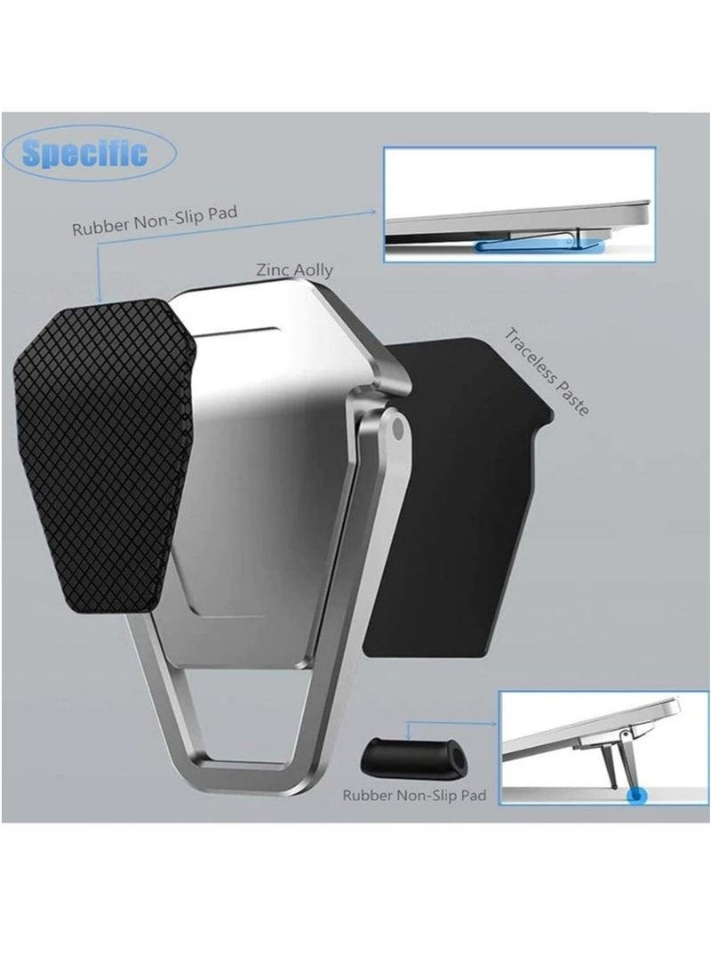 NOOA 2-Pack Portable Invisible Laptop StandMini Alu minum Cooling Pad,Computer Keyboard Mount Kickstand,Ergonomic Lightweight Laptop Desk Stand for MacBook Pro/Air, Lenovo,12-17 Inches  - Image 3