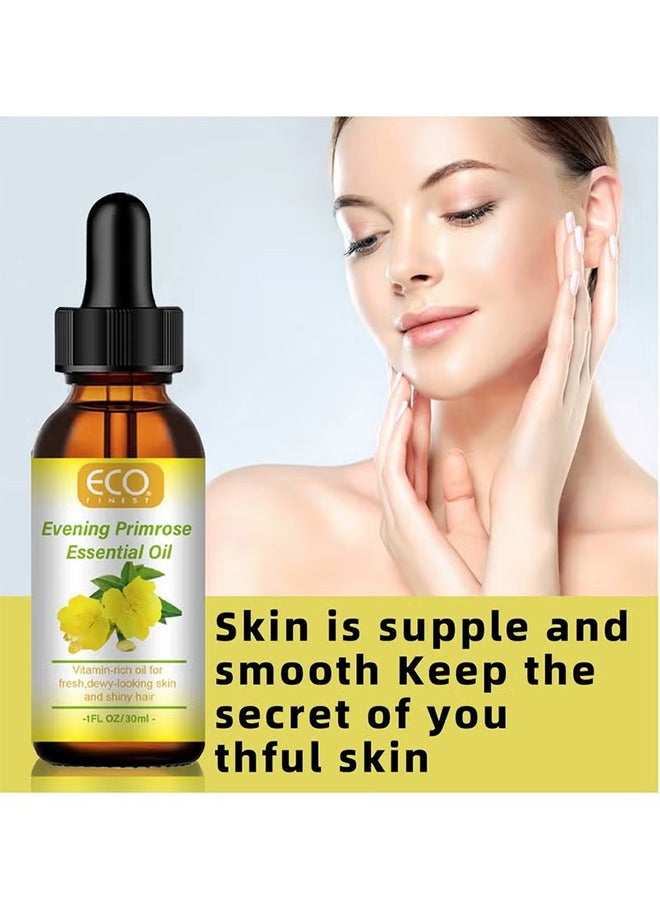 ECO Organic Evening Primrose Oil for Face, with Vitamin C , Deep Hydration, Anti-Aging, Reduces Fine Lines and Wrinkles, Improves Skin and Hair 30ml - Image 2