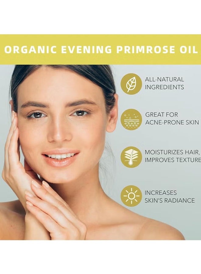 ECO Organic Evening Primrose Oil for Face, with Vitamin C , Deep Hydration, Anti-Aging, Reduces Fine Lines and Wrinkles, Improves Skin and Hair 30ml - Image 4