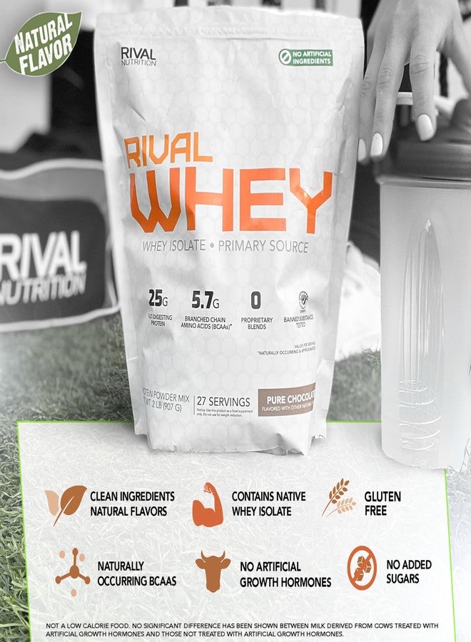 RIVAL NUTRITION رايفال واي بنكهة طبيعية - شوكولاتة نقية 2 رطل - Image 3
