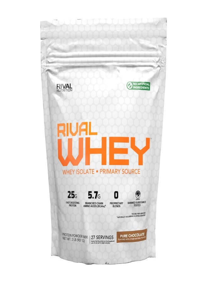 RIVAL NUTRITION رايفال واي بنكهة طبيعية - شوكولاتة نقية 2 رطل - Image 1
