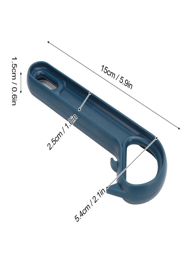 CHEOTIME 2pcs Easy Open loop Pull Can Openers, J Hook Can Opener Pull Tab No Slip Ergonomic Grip Jars Can Lid Lifter Manual loop Top Soda Tin Bottle Opener Tool (Blue) - Image 2