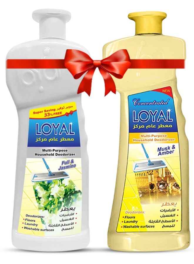 لويال معطر جو متعدد الاستخدامات، 2 × 2100 مل، برائحة الياسمين والمسك والعنبر