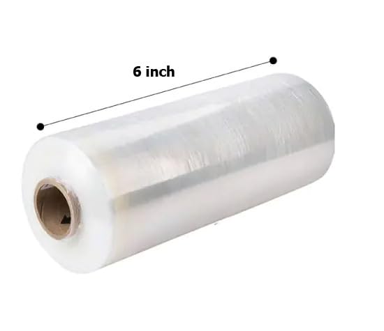 STARGAZE 6 Inch (15cm) x 200 Meters length large Transparent stretch Film wrap Roll For Packing. (Pack of 1),Plastic - Image 2