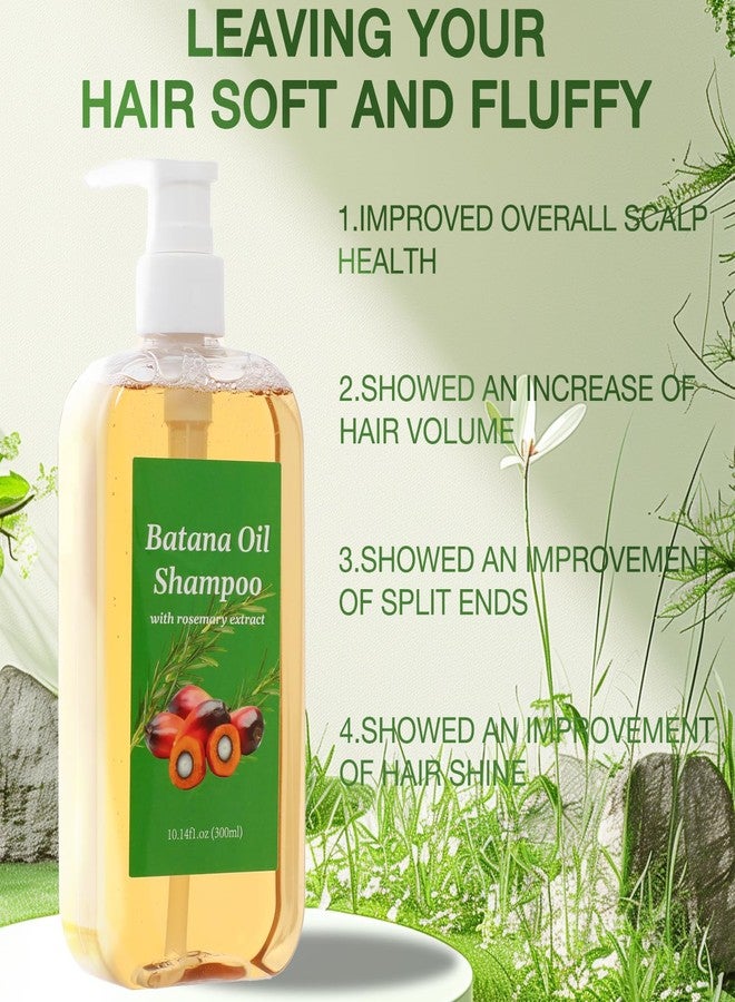Lucift 2PCS Shampoo De Batana, Rosemary Oil Shampoo De Batana Para La Caida Del Cabello, Nourishing & Regenerating Hair-Soft and Fluffy for Men & Women (1pcs) - Image 2