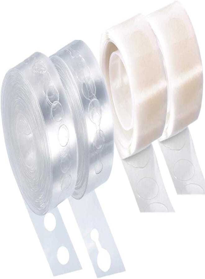 Generic 2 Rolls Balloon Garland Arch Strip Tape 10M and 2 Rolls Balloon Decorative Glue Points for Wedding Party Balloon Decorations