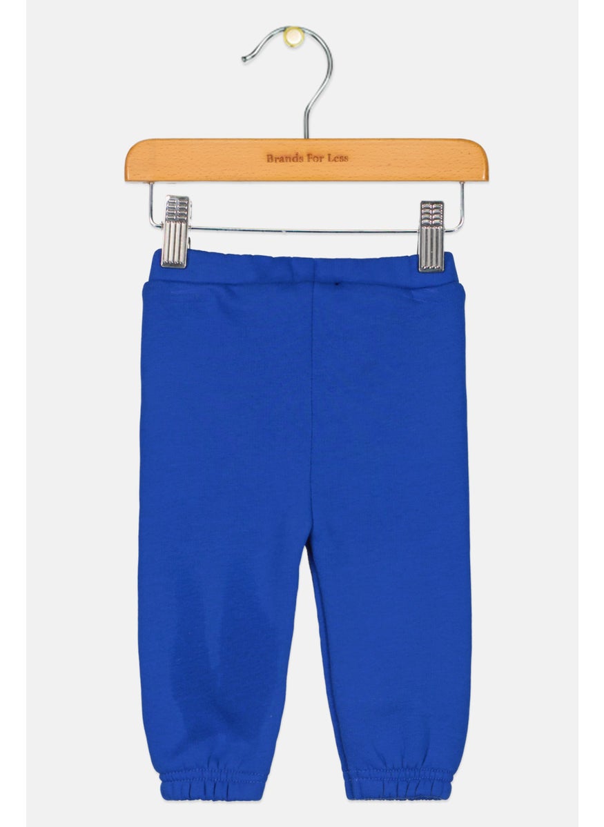 The Giving Movement - Toddler Boy Drawstring Plain Jogger Pants, Blue - Image 1