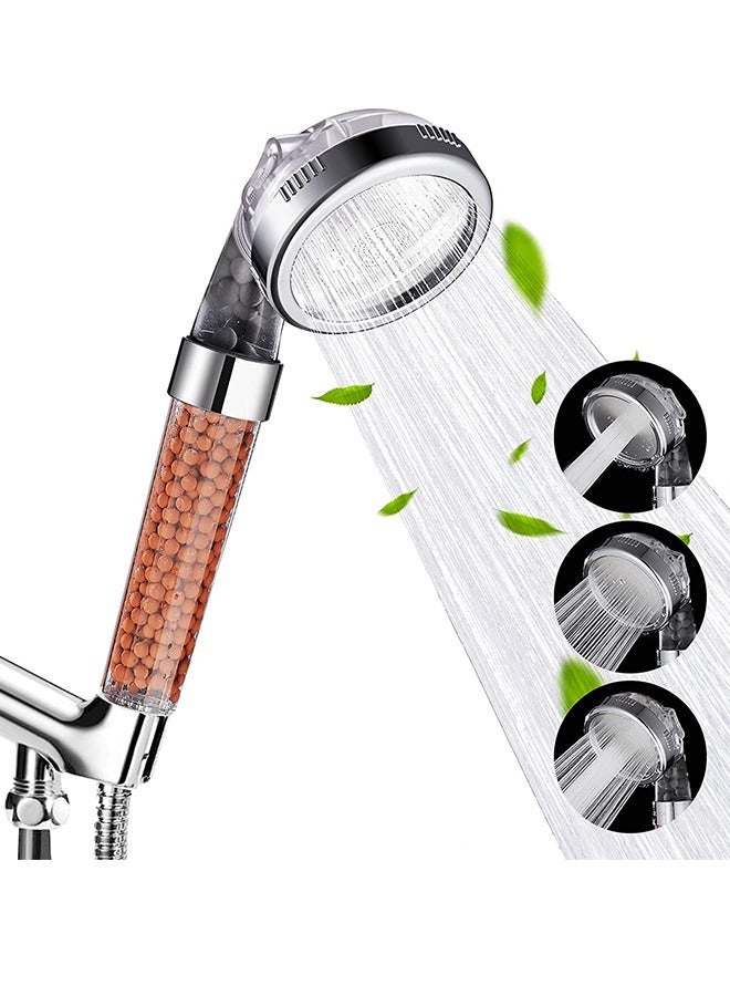 Filtered Hand Held Shower Head - Ionic Head - Help Reduces Hair Loss - Rainfall Spa - Water Saving - Purifies Water - Remove Chlorine  - Image 1