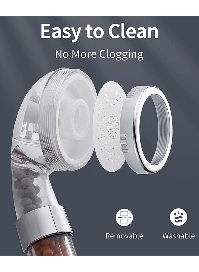 Filtered Hand Held Shower Head - Ionic Head - Help Reduces Hair Loss - Rainfall Spa - Water Saving - Purifies Water - Remove Chlorine  - Image 5