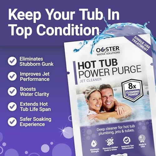 Bio Ouster Power Purge Hot Tub Jet Cleaner w/Towel - Deep Hot Tub Cleaner for Jets, Tubes, Plumbing - for Standard & Inflatable Spas - Removes Gunk Buildup for Crystal Clear Water - Made in USA (Kit) - Image 3