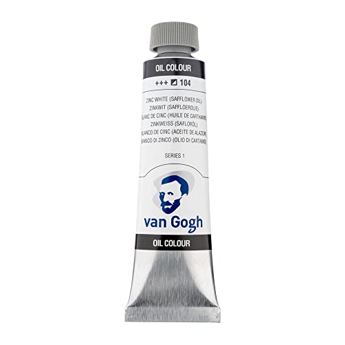 Van Gogh Oil Color Paint, 40ml Tube, Zinc White 104 - Image 1
