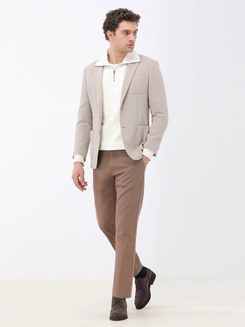 كيب Light Mink Modern Fit Knitted Jacket