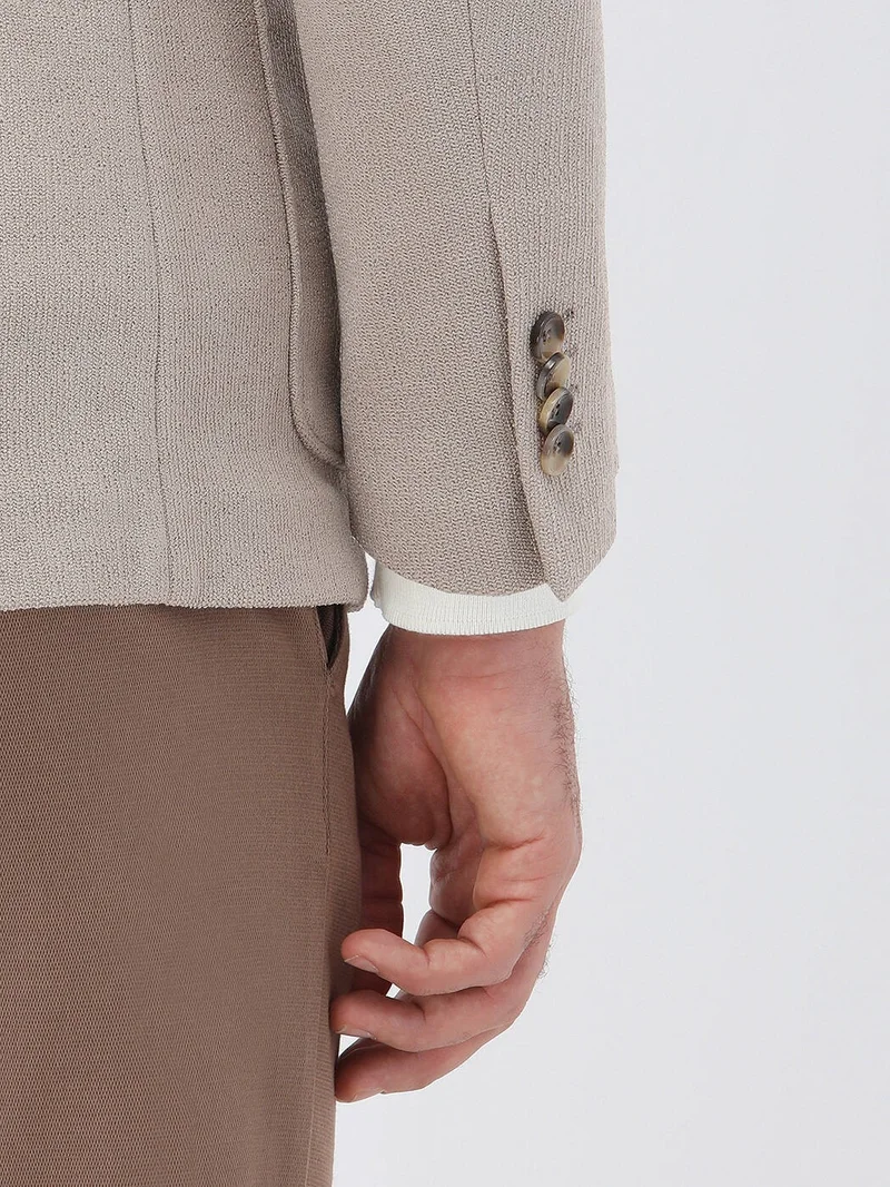 كيب Light Mink Modern Fit Knitted Jacket