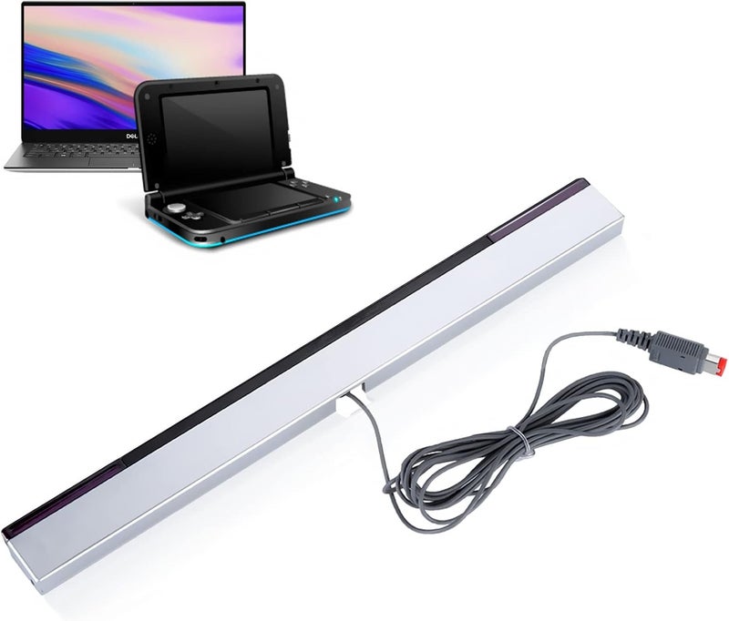 ZERONE Sensor Bar for, Wired IR Infrared Motion Sensor Signal Receiver with Extension Cable Adjustable Stand for Console Controller - Image 1