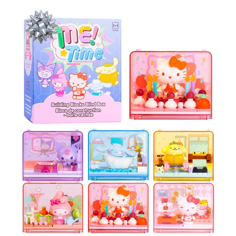 Hamee Sanrio Hello Kitty and Friends Me Time Cute Building Blocks Blind Box 1 Pc Mystery Set Birthday Gift Party Favor Gift Basket Filler Stress Relief Collectible Toy Relaxation - Image 3