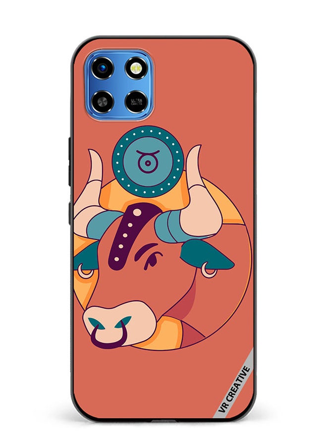 VR CREATIVE - Protective Case Cover For Infinix Smart 6 HD Ox Zodiac Signs Design Multicolour - Image 1