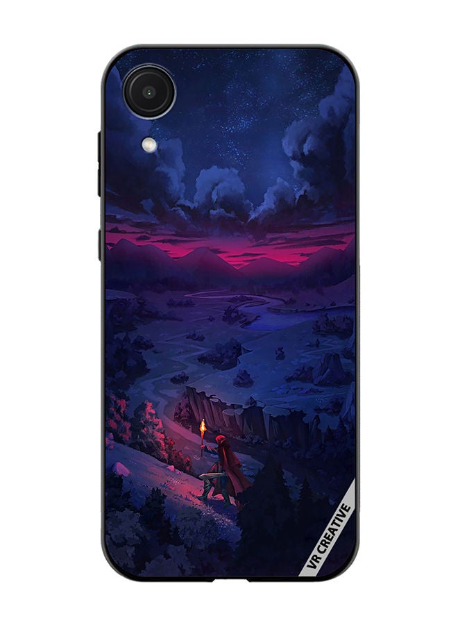 VR CREATIVE Protective Case Cover For Samsung Galaxy A03 Core Person Walking On Mountain Design Multicolour - Image 1