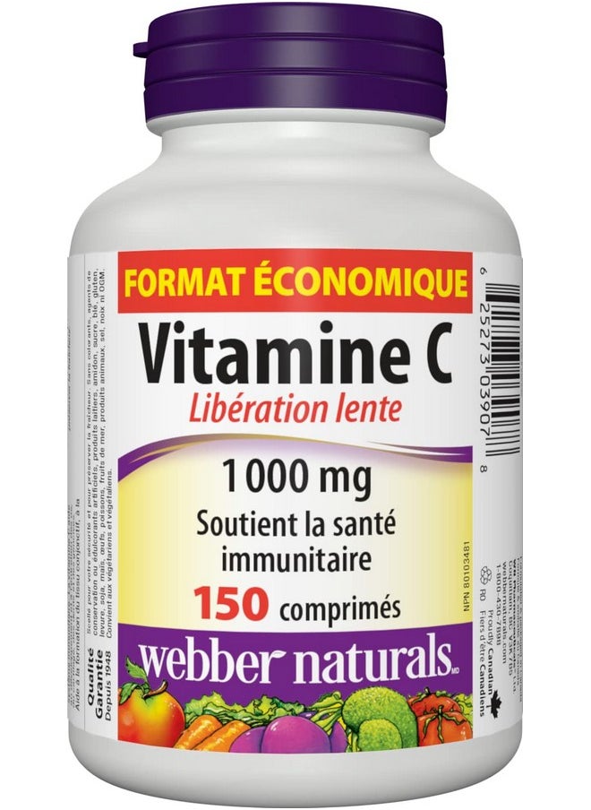Webber naturals Vitamin C Time Release 1000 Mg 150 Tablets  - Image 3