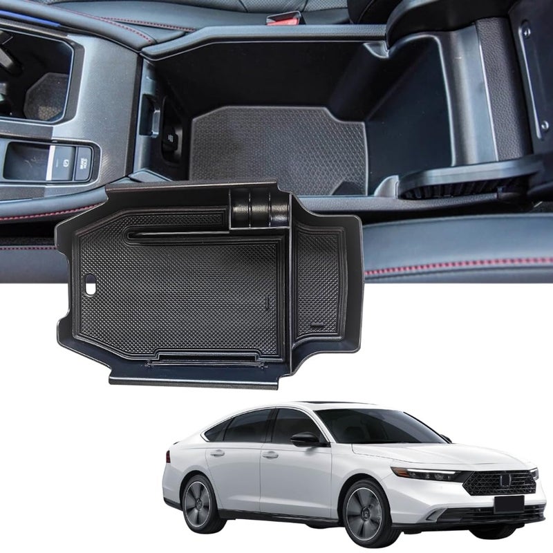  تي ار اكس اوتو منظم وحدة التحكم المركزية TRX AUTO لسيارة هوندا أكورد 2023 و2024 و2025 | منظم صندوق تخزين مسند الذراع المركزي | ملحقات هوندا أكورد | - Image 1