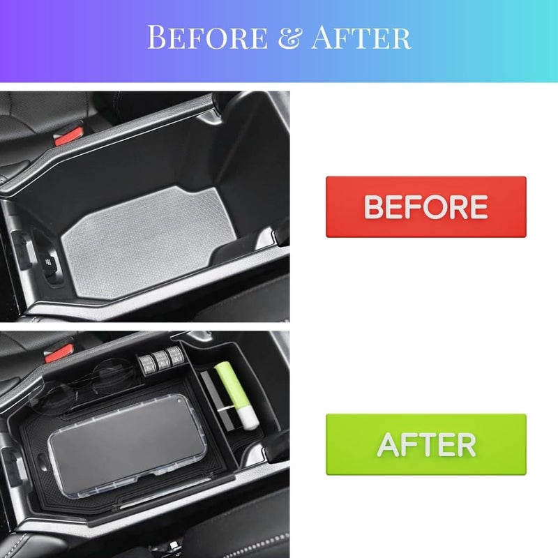  تي ار اكس اوتو منظم وحدة التحكم المركزية TRX AUTO لسيارة هوندا أكورد 2023 و2024 و2025 | منظم صندوق تخزين مسند الذراع المركزي | ملحقات هوندا أكورد | - Image 5