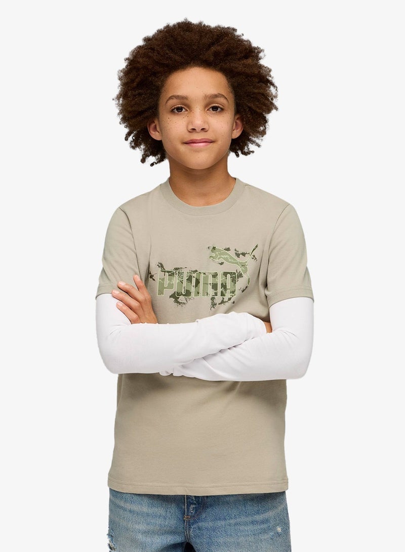 PUMA Youth Essential Camo T-Shirt - Image 1