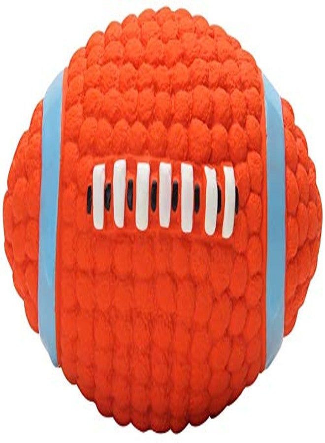 Pet Believe Dog Latex Squeaky Rugby Ball Toy (Medium, Multicolored) - Image 2