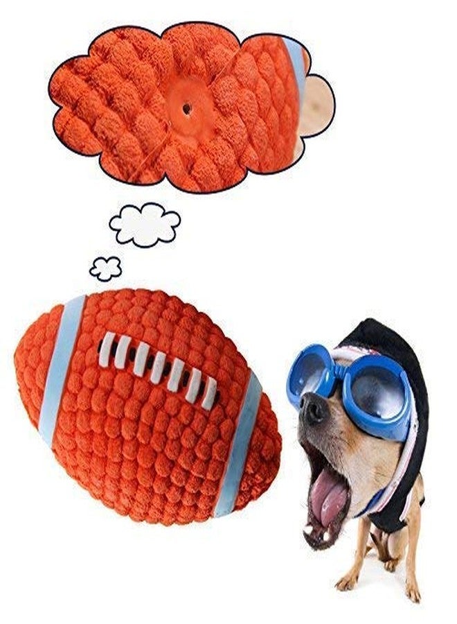 Pet Believe Dog Latex Squeaky Rugby Ball Toy (Medium, Multicolored) - Image 4