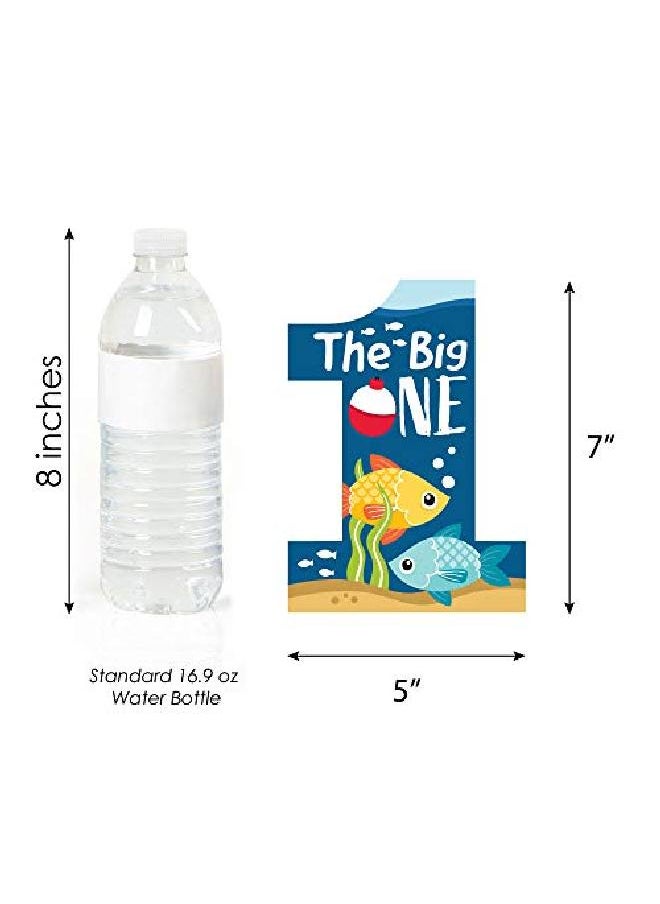 Big Dot of Happiness 1St Birthday Reeling In The Big One One Shaped Decorations Diy Fish First Birthday Party Essentials Set Of 20  - Image 4